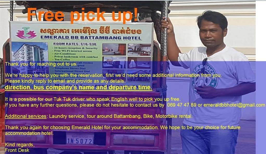 Emerald Bb Battambang Hotel מראה חיצוני תמונה